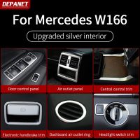 ℗ Silver interior trim for Mercedes GLE W166 350 450 500e gls X166 450 500 550 gl x166 ml w166 interior decoration accessories