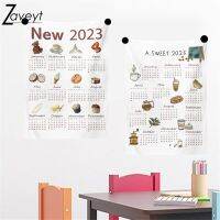 【CW】☄❉  40x32cm/75x58cm New Year 2023 Calendar Hanging Kids Study Room Cartoon Wall Tapestry Bedroom Background