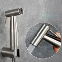 Handheld Toilet Faucet Sprayer Held Stainless Steel Sprayer Gun Hand Bidet Spray Bathroom Self Cleaning Shower Head Hand Faucet