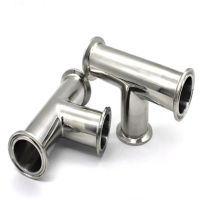 【CW】 19 25 32 38 45 51 57 63 76 89 108mm O/D 304 Sanitary Ferrule 3 way Tee Pipe Fitting 2 quot; Tri Clamp