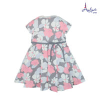 ชุดกระโปรงเด็กโต Amusant by Enfant ผ้าทอพิมพ์ลายดอกไม้ Cotton 100%