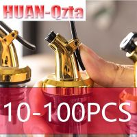 ❉►✳ 10-100Pcs Olive Oil Sprayer Drip Wine Pourers Liquor Dispenser Leak-proof Nozzle ABS Lock Sauce Boat Bottle Stopper Kitchen Tool