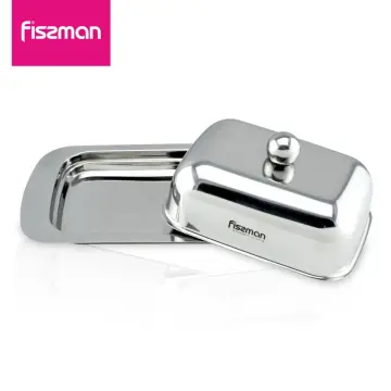 Fissman Butter Dish with Transparent Cover Lid 