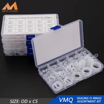 10Pcs Food Grade VMQ O Ring Gasket CS 5mm OD 15 ~ 150mm Waterproof