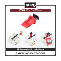 สินค้าขายดี!! Suresafe LockoutTagout POW - Pin Out Wide MCB Lockout