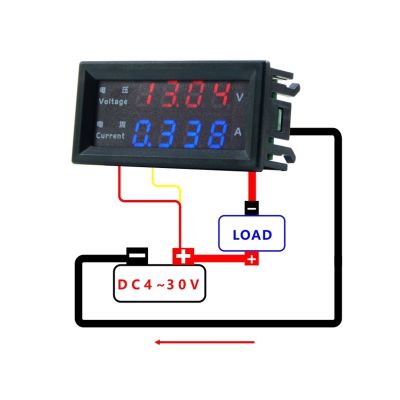 【LZ】♛☄☑  4 dígitos de alta precisão dc 100v 200v 10a voltímetro amperímetro dupla display digital led amp volt merter painel calibre durável
