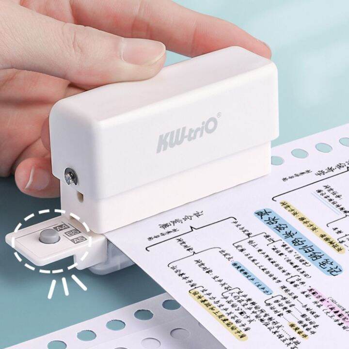 OMQAIO A5 Diy A4 Paper Binding Hole Puncher 6 Holes Punch Planner Loose Leaf Paper Lazada