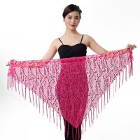 New Style Belly Dance Costumes Sequins Tassel Indian Belly Dance Hip Scarf for Women Belly Dancing Waist Chain 12 kinds of Color