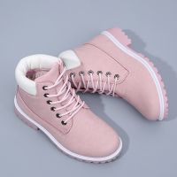 SILIFE Ankle Boots Women Leather Outdoor Waterproof Snow Boot