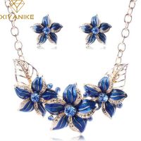 【YF】☑◆  Austrian Enamel Jewelry Sets African Costume Necklace Earring Set XY-N404