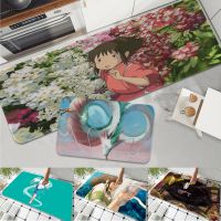 Studio Ghibli Spirited Away Bathroom Mat Retro Multiple Choice Living Room Kitchen Rug Non-Slip Bedside Area Rugs