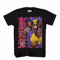 Wolverine แผง X-Men Marvel Comics ที่ได้รับอนุญาตผู้ใหญ่เสื้อยืด