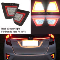 MZORANGE Rear Bumper Light For Honda Jazz Fit 2014 2015 2016 Four Functions Rear Reflector Lights Driving Brake Light Fog Lamp