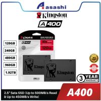 [ท้องถิ่นไทย] SSD Kingston A400 SATA III 2.5 120GB 240GB 480GB 960GB สำหรับโน๊ตบุ๊ค และ คอมพิวเตอร์ตั้งโต๊ะ (เอสเอสดี)