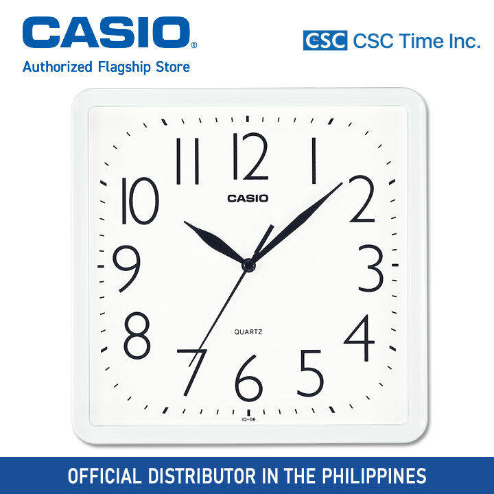 Casio Wall Clock (IQ067DF) White 250mm x 250mm x 41mm Lazada PH