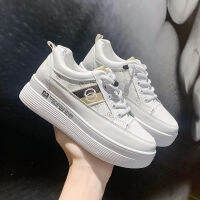 All-Match Women S Sneakers Thick Soled White Shoes Inner เพิ่มรองเท้าเดินลำลอง Strappy