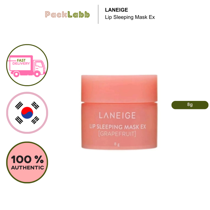 LANEIGE Lip Sleeping Mask EX GRAPEFRUIT 8g | Lazada PH