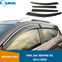 สภาพอากาศเหมาะสำหรับ JAC ปรับแต่ง S5 2013 2014 2015 2016 2017 2018 2019 2020รถหน้าต่าง D Eflectors อาทิตย์ยามฝน Vent ปก