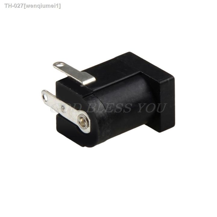 10pcs-pcb-mount-5-5-x-2-1-mm-female-dc-power-jack-plug-socket-connector-black-drop-shipping