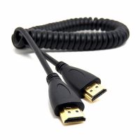 【Cod】 Aziz Electronics สาย HDMI แบบดัดสปริงเป็นมุม HDMI แบบมินิ V1.4 DSLR 0.5M/2M