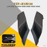 R1M สำหรับรถจักรยานยนต์ยามาฮ่า YZF YZFR1 YZF-R6 R6 R1 YZFR6 2015-2022ปีกลมแบบคงที่ตามหลักอากาศพลศาสตร์ Winglet คาร์บอนไฟเบอร์ Fairing