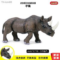 ?สัตว์จำลอง Static simulation model of wildlife male rhino childrens cognitive plastic toys