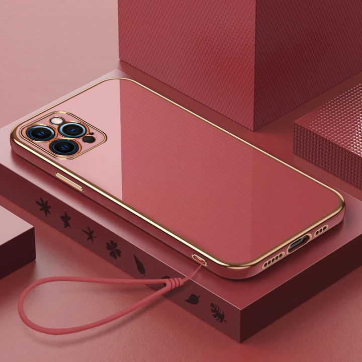 สำหรับ-oppo-realme-เคส-q3-v13-realme-q3i-ชุบบางซิลิโคนรูปสี่เหลี่ยมเคสโทรศัพท์สายคล้องแบบมีเคส