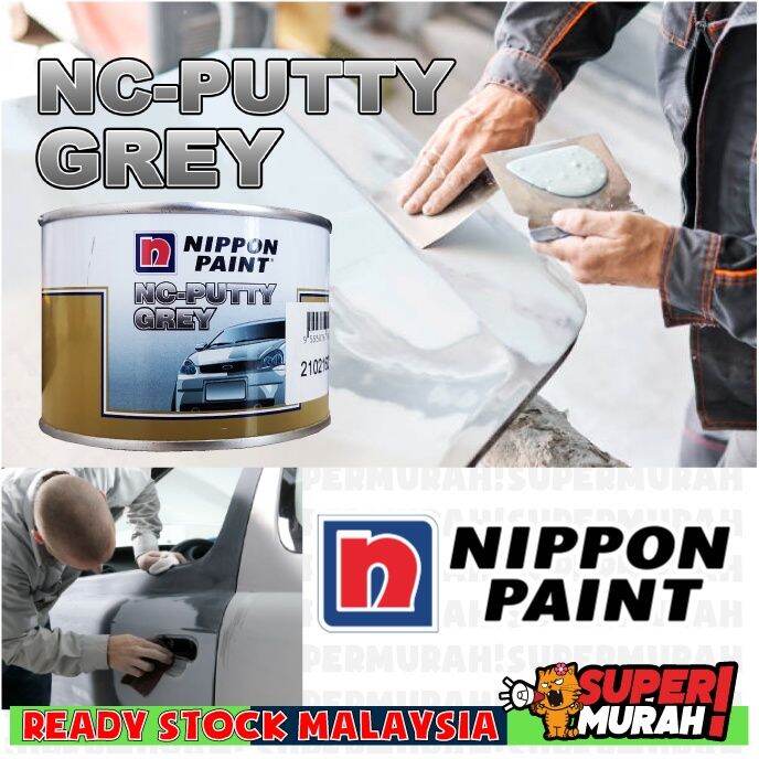 0.5KG NIPPON PAINT NC PUTTY GREY Simen Kereta (Halus) For Car Body Car