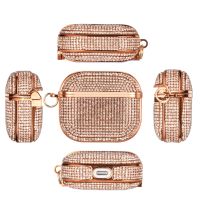 For AirPods 3 Case Shockproof Glitter Rhinestone PC Full Protective Cover For Airpods Pro Airpod1 2 Bluetooth Wireless Earphone Wireless Earbuds Acces