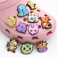 โปเกมอน 1ชิ้นน่ารัก Crocs Jibbitz ตัวติดรองเท้ามีรู Pokemon PVC เครื่องประดับรองเท้า รองเท้า DIY อุปกรณ์เสริมหมุดสำหรับเด็ก ของขวัญ