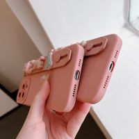 Pink Wristband Skin Case Reno 5 6 A3S A7 A5S A12 A11K F9 Pro F11 A52 A9 A9 A53 A33 A31 2020 K5 K3 Realme C1 XT X A15 A15S A35 Casing V9 Y91C Y93 Y11 Y12i Y12 Y15 Y17 Y19 S1 Y50 0 0i Y20 Y20i Y20S Y12S V20 Pro Cartoon Girl Cute