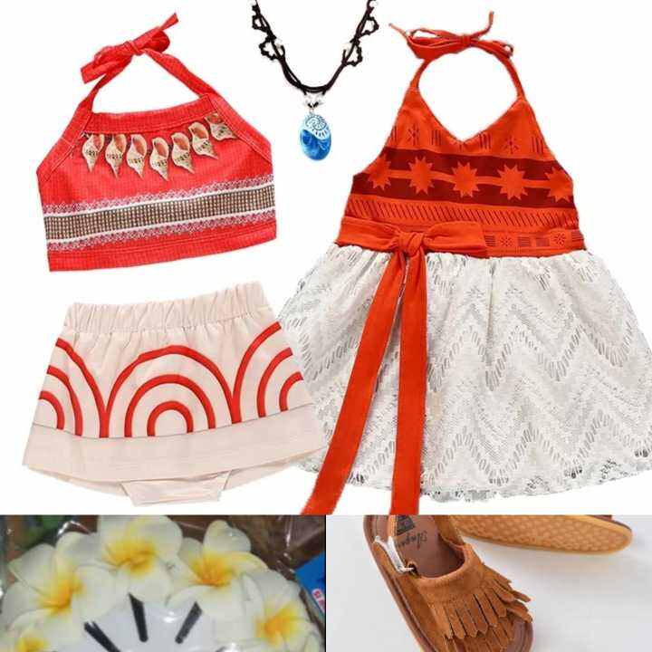 Kostum Moana Anak Import Hi Quality / Dress Moana Bikini Baby Moana ...