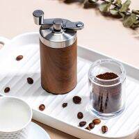 （HOT NEW）เครื่องบดกาแฟมือลายไม้แบบพกพา SilverCoffeeBurr Mill Hand Crank Espresso