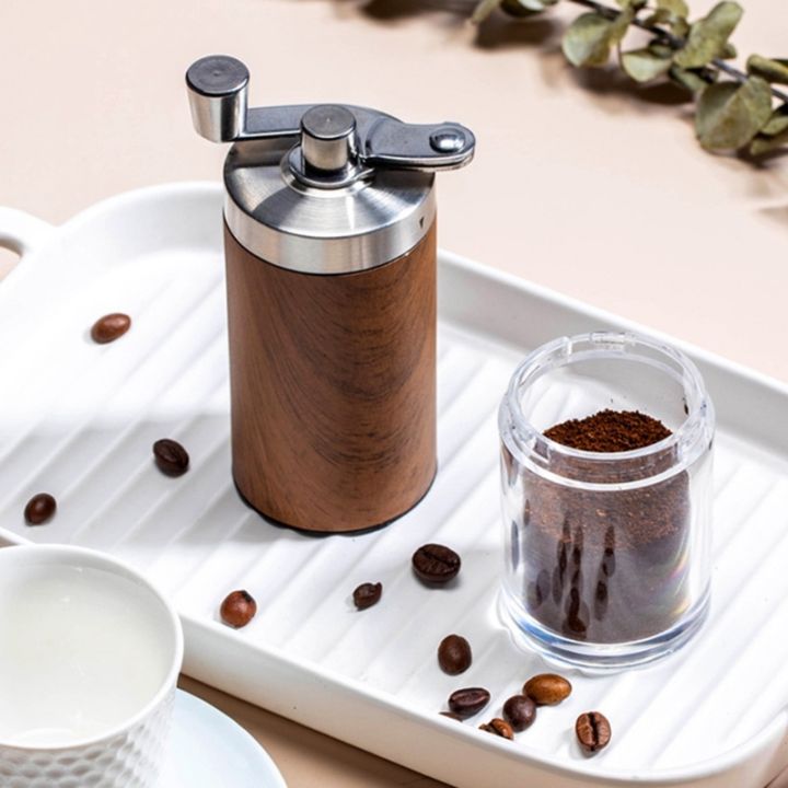 hot-new-เครื่องบดกาแฟมือลายไม้แบบพกพา-silvercoffeeburr-mill-hand-crank-espresso