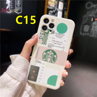 Phone Case Realme C11 2021 C21Y C15 C21 C25 C20 C3 C12 C25S 5 5S 5i C17 7i C1 C25Y C2 C3i 6i C20A realme Narzo 20 10 10A 20A 30A A54 A15 A16 A9 A5 A7 A5S A95 A53 A33 Y12 Y20 A12 Coffee Starbucks Liquid Silicon Casing Cover