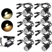 【LZ】▣  Luz de plataforma LED para jardim luz subterrânea impermeável luz de piso paisagem quintal caminho escada decoração ao ar livre DC 12V 3000K 4000K