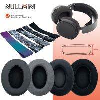 Nullmini แผ่นรองหูแบบหนาสำรองสำหรับหูฟังแบบสวมศีรษะแขนหนังกำมะหยี่ Steelseries Arctis 3,5หูฟังที่ปิดหูกันหนาว