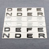 สติกเกอร์ Logo Huruf รถ3D ABS DEFENDER สติ๊กเกอร์และรูปลอกสำหรับพิทักษ์แลนด์โรเวอร์รถฝากระโปรงหน้าติดตัวนูนติดฝากระโปรงท้าย