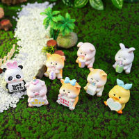 New Cute Coming Small Ornaments Creative Resin Desktop Figurine Garage Kits Wholesale Cartoon Car Decoration Gift