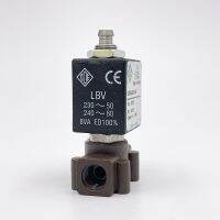 ODE 1/8" 110V/230V AC Two-position Three-way Brass Solenoid Valve  Coffee Machine Steam Hot Water High Temperature Valve Valves