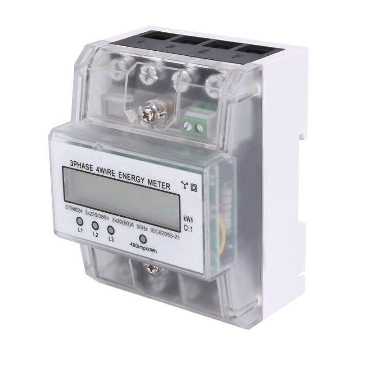 3 Phase 4 Wire Energy Meter 220/380V 2080A Energy Consumption KWh