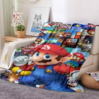 Super Mario Game Blanket for All Occasions - Soft and Warm Bedding for Sofa, Office, Lunch and Air Conditioning - Customizable  ww