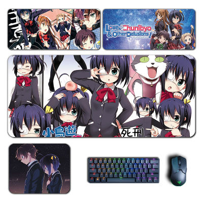 Love Chunibyo Other Delusions Mouse Pad Takanashi Rikka Anime Mouse Pad Computer Keyboard Padding Mang Accessories Desk Mat XXL