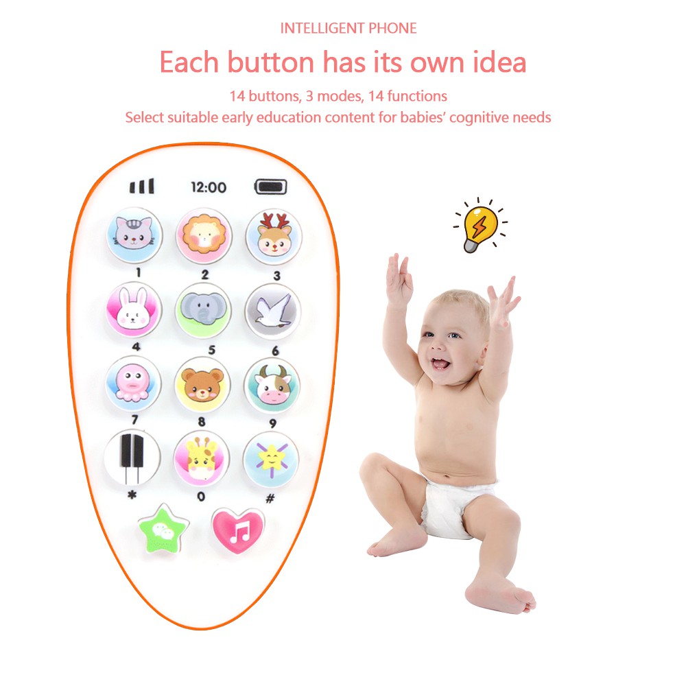 Ready Stock Baby Kids Phone Toy early education toys Chinese Musical Lullaby Radish tee ther bit to Main bayi