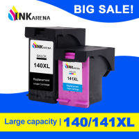 INKARENA 140XL 141XL Refilled Ink Cartridge Replacement for HP 140 141 Photosmart C4283 C4583 C4483 C5283 D5363 Deskjet D4263 Ink Cartridges