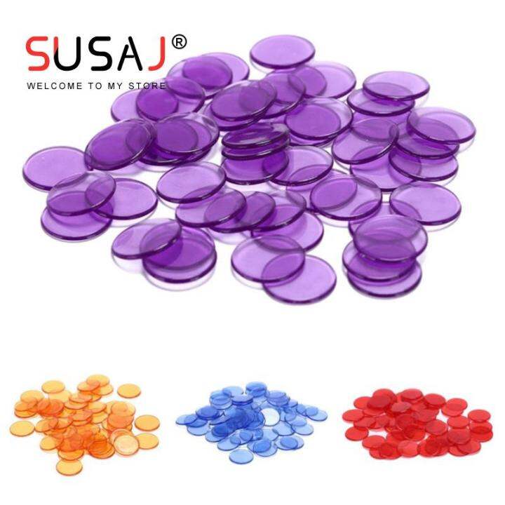 50Pcs Count Bingo Chips Markers For Bingo Game Cards Plastic Bingo ...