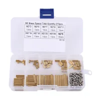 270Pcs M2 Brass Female Female Standoff Spacer Column Spacing Screws Nut Set PCB Motherboard Fixed Standoff Spacer Assortment Kit