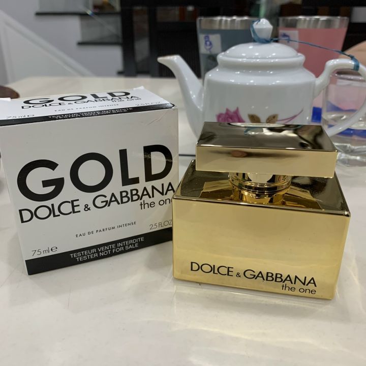 Nước hoa nữ D&G The One Gold For Women EDP Intense 75ml tester (Hộp như  hình) 