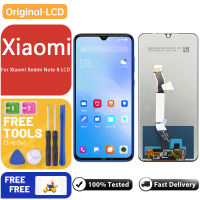 หน้าจอจอ LCD แบบดั้งเดิมสำหรับอะไหล่ทดแทนประกอบ Digiziter Xiaomi Redmi Note 8จอแสดงผล LCD แบบสัมผัสหน้าจอ