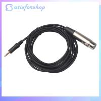 3 Pin XLR ตัวเมียถึง3.5มม. 1/8นิ้วสายเสียงไมค์ตัวผู้แจ็คสเตอริโอ